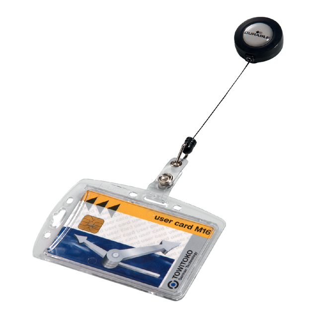 Acrylic Security Pass Holder with Badge Reel
