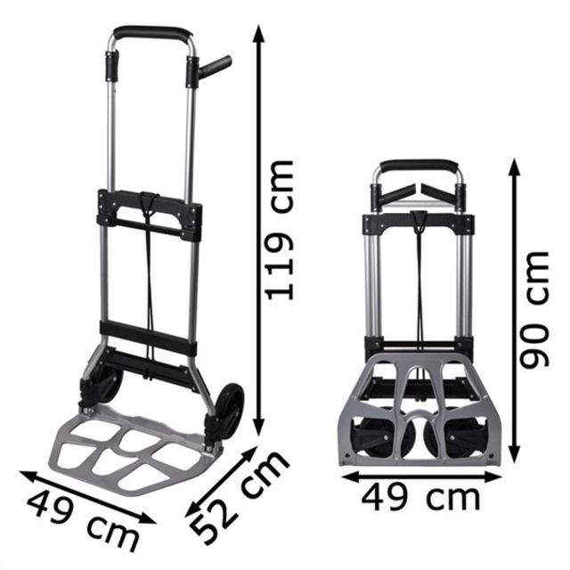 Steekwagen Pavo opvouwbaar aluminium 120kg