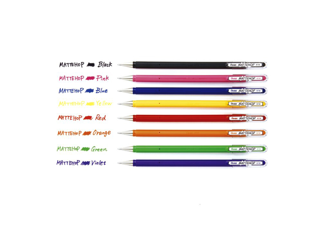 Gelschrijver Pentel K110 Mattehop medium oranje