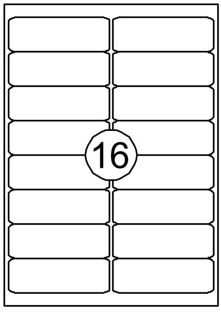 Label Quantore 99.1x33.8mm 1600 pieces