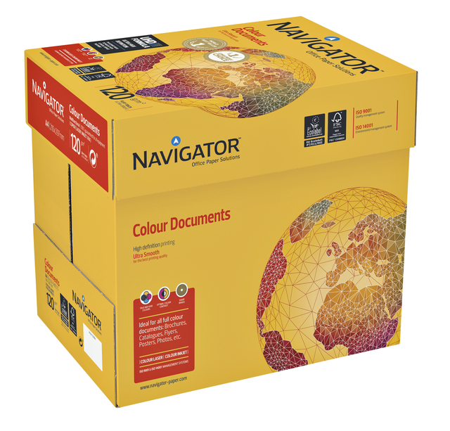 Copy paper Navigator Colour Documents A4 120gr white 250 sheets