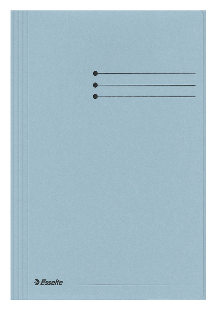 File folder Esselte folio 3 flaps manila 275gr blue