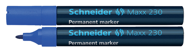 Marker Schneider Maxx 230 permanent bullet tip blue