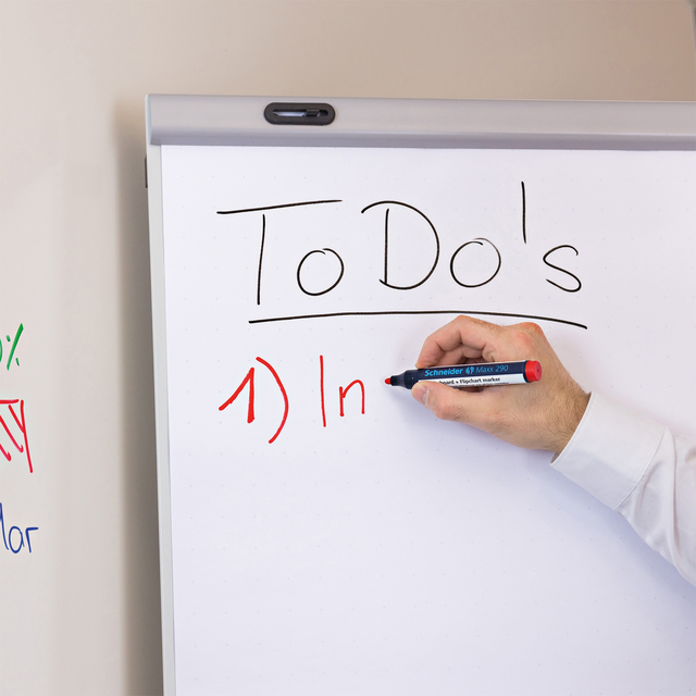 Viltstift Schneider Maxx 290 whiteboard rond 2-3mm assorti doos à 3+1 grati