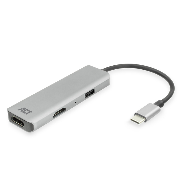Adapter ACT USB-C 4K multiport for 2 HDMI monitors