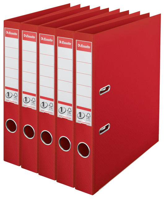 Folder Esselte No 1 Power PP 50 mm red 5 pieces