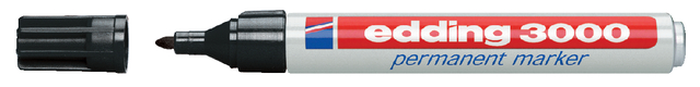edding 3000 permanent marker blister of 4 black
