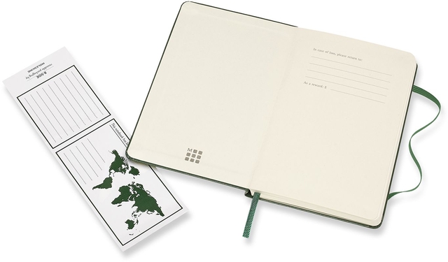 Notitieboek Moleskine pocket 90x140mm lijn hard cover myrtle green