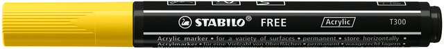 Acrylmarker STABILO  Free Acrylic T300 geel