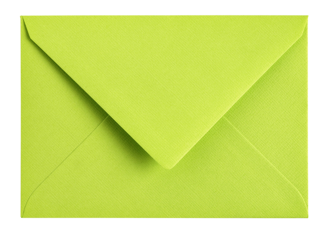 Envelop Papicolor C6 114x162mm appelgroen pak à 6 stuks