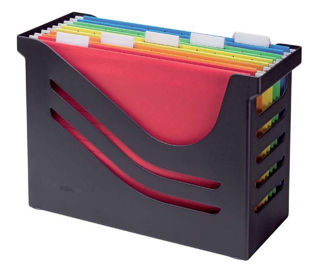 Re-Solution Suspension File Box with 5 suspension files black