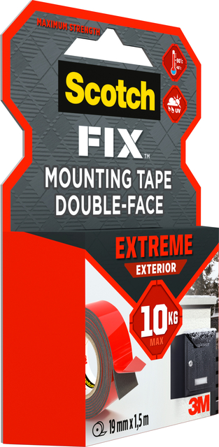 Adhesive tape Scotch Extreme Exterior 19mm x 1.5m double-sided
