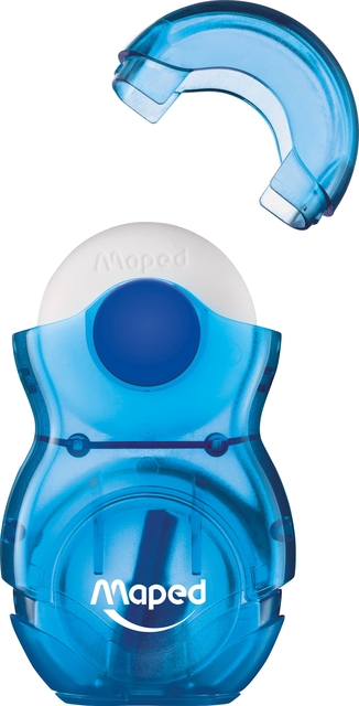 PENCILSHARPENER WITH ERASER MAPED LOOPY ASS
