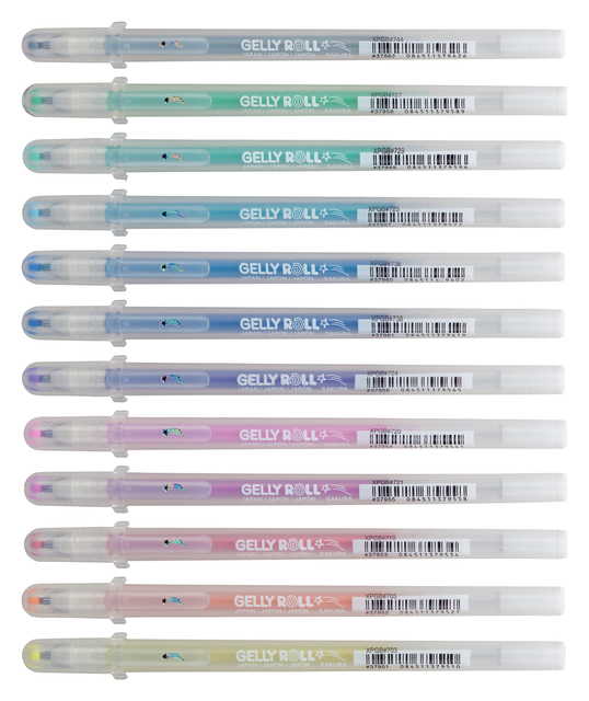 Gelschrijver Sakura Gelly Roll Stardust glitter assorti