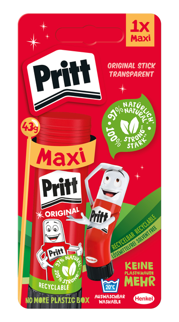 Glue stick Pritt Stick Original 43gr on blister