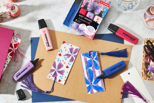 Markeerstift STABILO Boss Wildflower assorti 4 stuks
