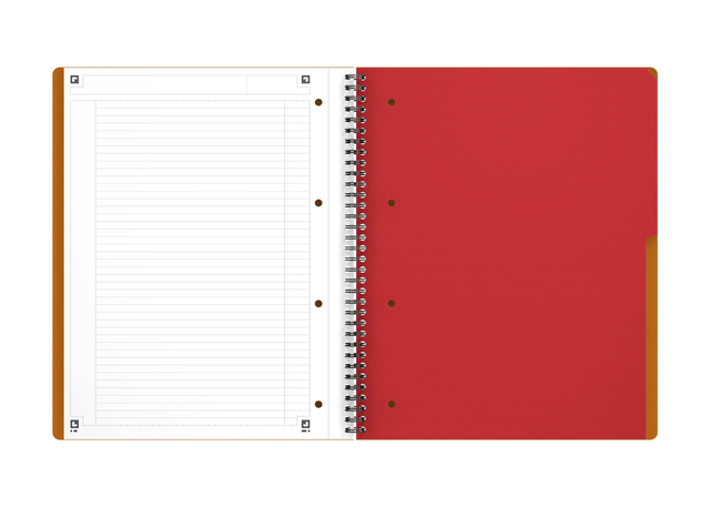 OXFORD International A4+ Polypropylene Twin-wire Activebook Narrow Ruled 160 Pages Orange SCRIBZEE® Compatibl