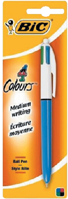 Bic 4-Colour Ball Pen Single 802077