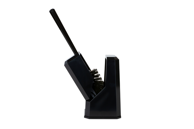 CLNQ Toilet Brush and Holder Square Black