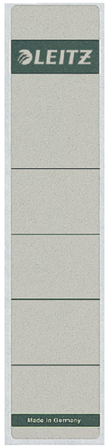 Spine labels Leitz PC-printable  for Standard Lever Arch Files smal 39x192mm grey 10 pieces