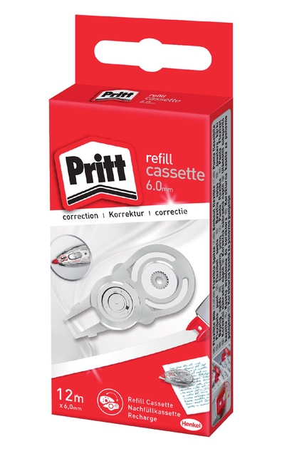 Correctietapevulling Pritt navul cassette Flex 6mmx12m
