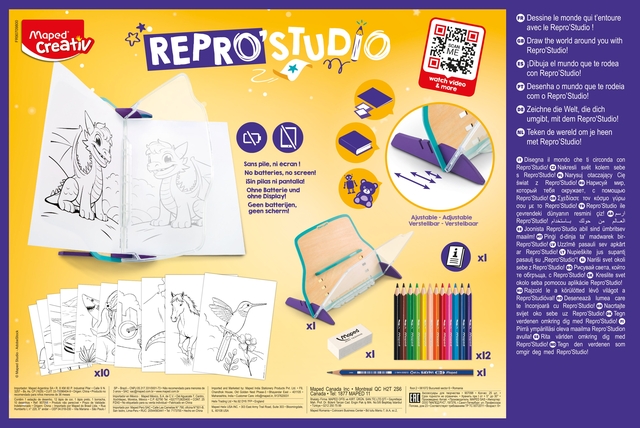 Tekentoestel Maped Creativ Repro'Studio set à 26 delen