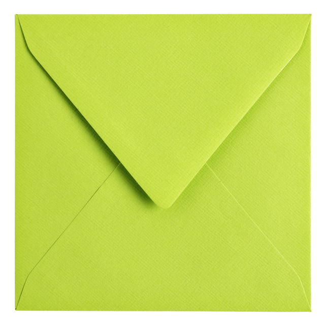 Envelop Papicolor 140x140mm appelgroen pak à 6 stuks