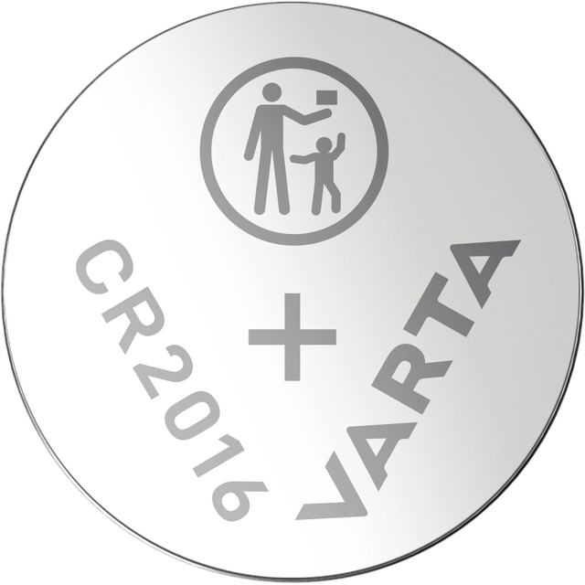Batterij Varta knoopcel CR2016 lithium blister à 5stu