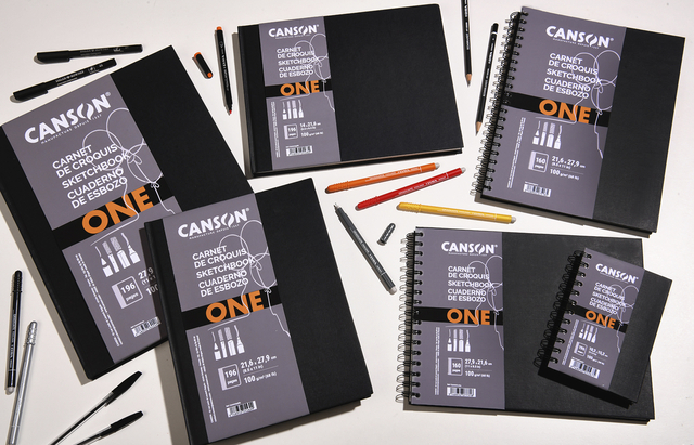 Tekenboek Canson Art Book One 21.6x14cm 100gr 80vel spiraal