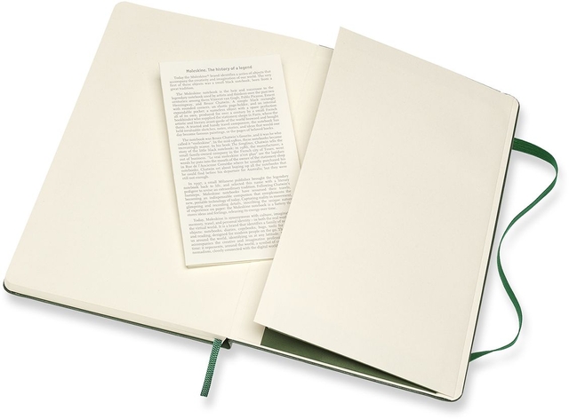 Notitieboek Moleskine large 130x210mm lijn hard cover myrtle green