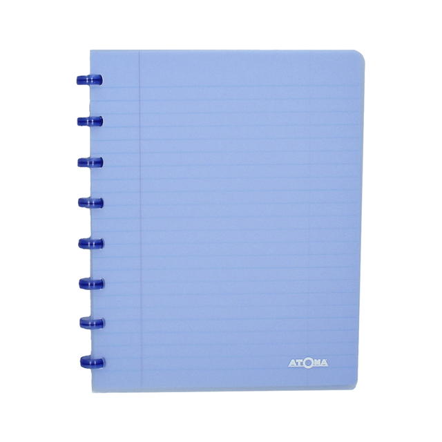 Schrift Atoma A5 blanco 144blz 90gr PP transparant assorti
