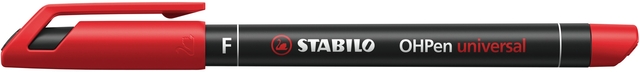 Viltstift STABILO OHpen 842/40 permanent rond fijn rood