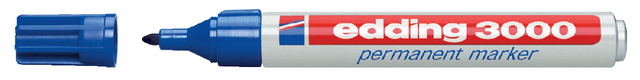 edding 3000 permanent marker blister of 4 blue