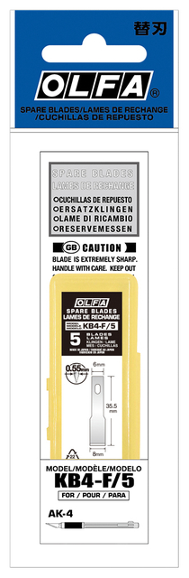 Reservemes Olfa KB4-F blister à 5 stuk