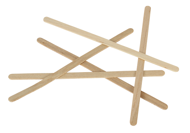 Roerstaafjes Biaretto hout 11cm 2000 stuks