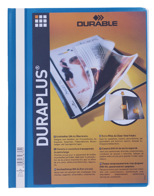 Durable Duraplus Qtn Fldr BluPk25 257906