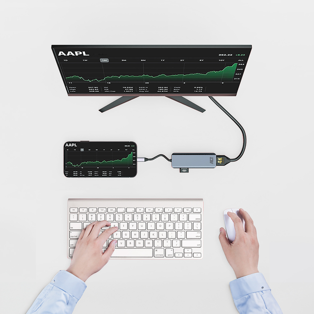 Adapter ACT USB-C 4K multiport for 2 HDMI monitors