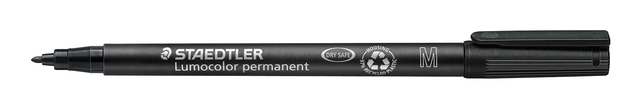 Staedtler Lumocolor Pen Med Black 317-9