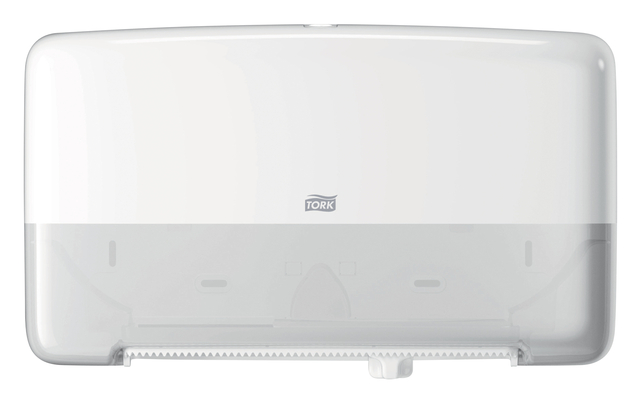 Toilet paper dispenser Tork Twin Mini T2 Elevation white 555500