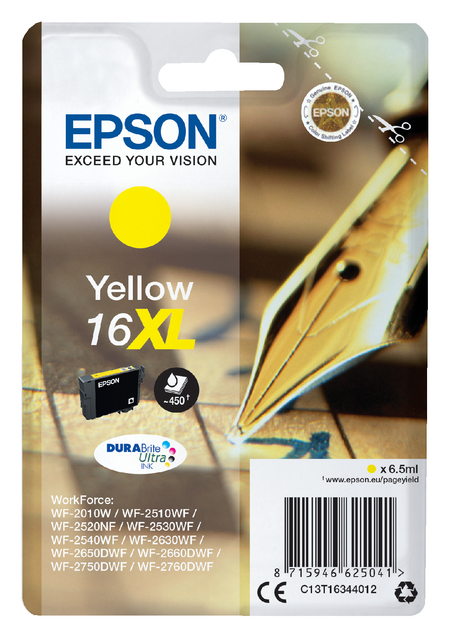 EPSON 16XL ink cartridge yellow