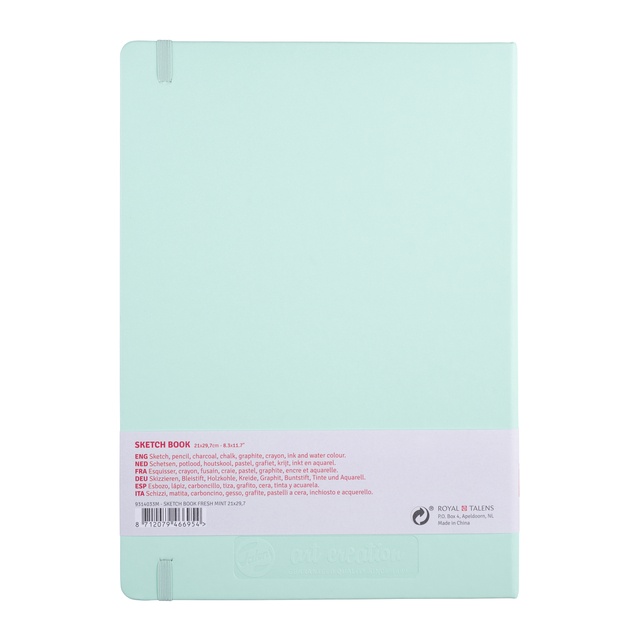 Schetsboek Talens Art Creation 80 witte vellen 140gr 210x297mm frisse munt