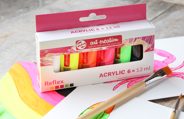Acrylverf Talens Art Creation set à 6 reflexkleuren