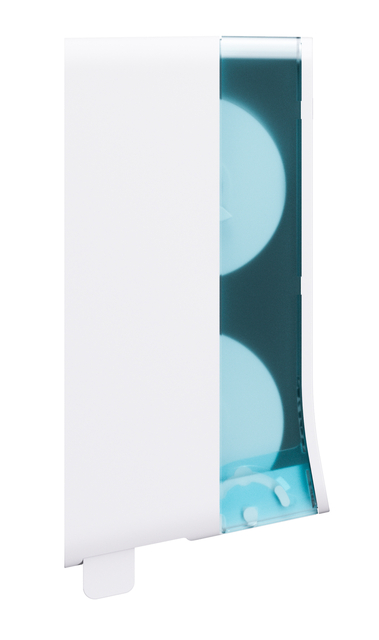 Toiletpapierdispenser Satino JT3 Hyginity systeemrol duo wit 333422