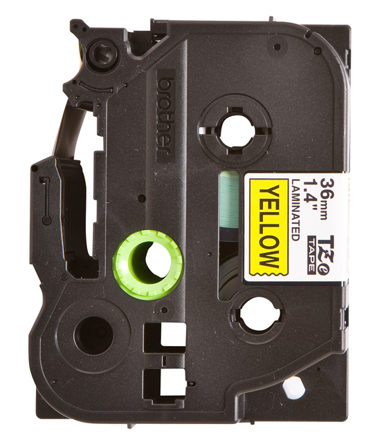 Labeltape Brother P-touch TZe-661 standaard 36mm zwart op geel