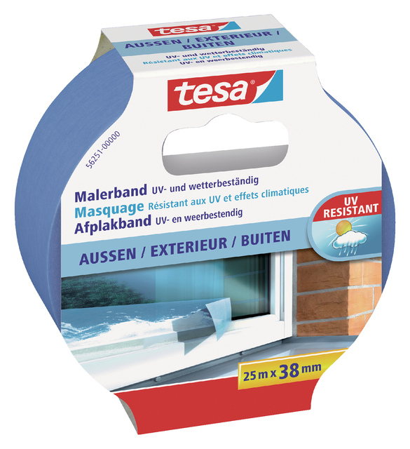 tesa Maler-Krepp PRECISION OUTDOOR, ecoLogo, 25m:38mm