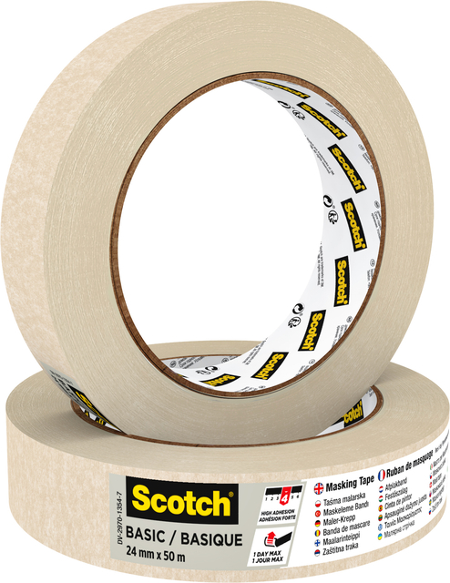 Masking tape Scotch Basic 24mmx50m beige