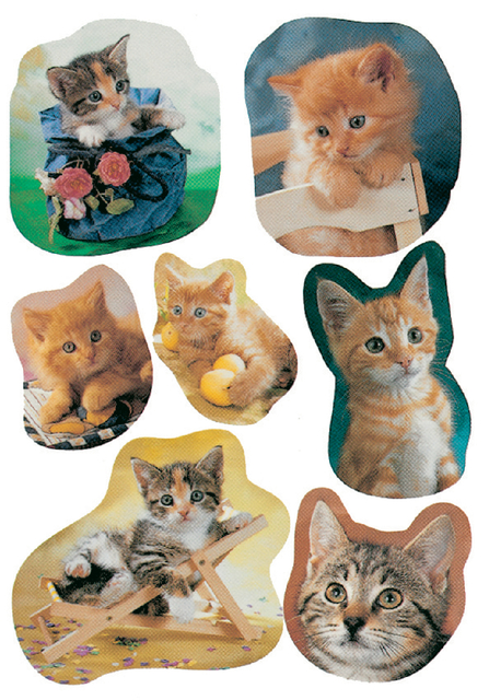 DECOR stickers little cats 3 sheets