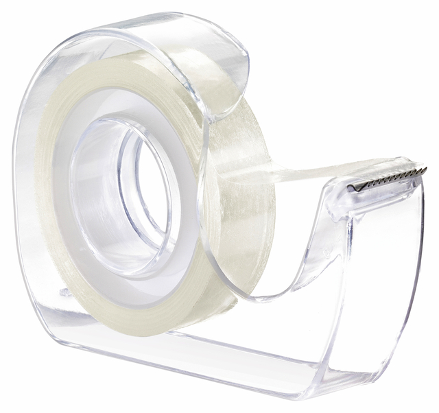 tesafilm double-sided tape, 7.5m x 12mm, Transparent  + dispenser