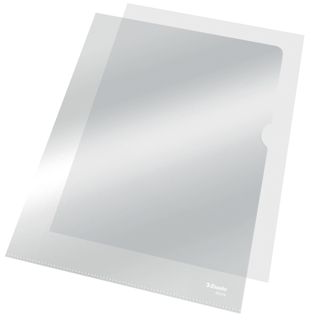 Insteekmap L-model Esselte standaard copy safe 0.11mm PP  A4 transparant 10 stuks