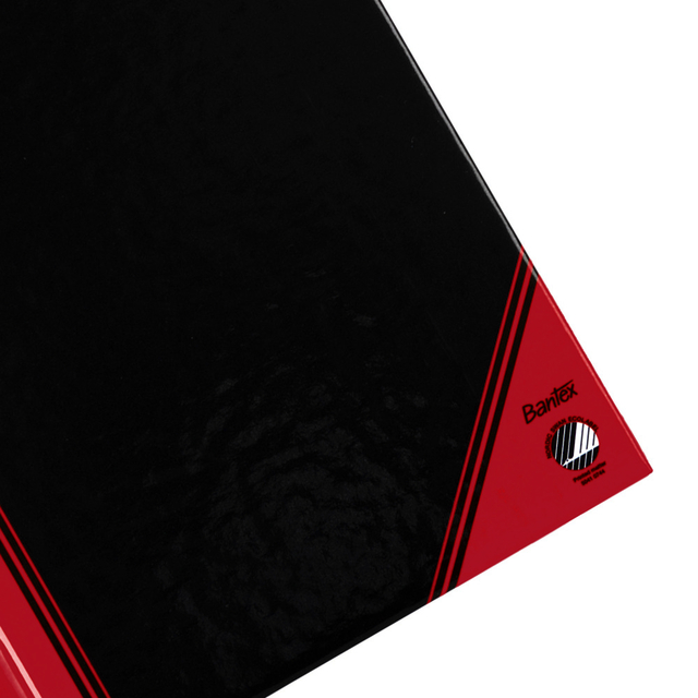 Landré A6 china hard cover exercise book, ruled, 192 pages, black/re
